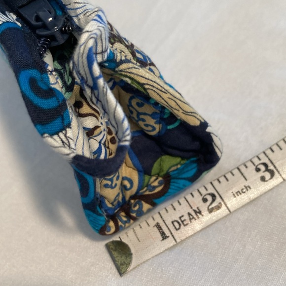 Vera Bradley mod floral blue trapeze cosmetic bag - Picture 13 of 15